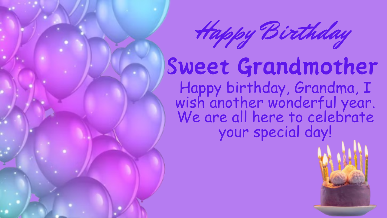 Happy Birthday Wishes For Grandmother