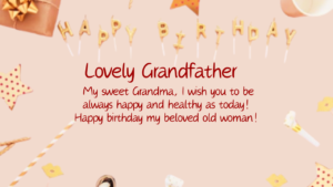 Happy Birthday Wishes For Grandmother