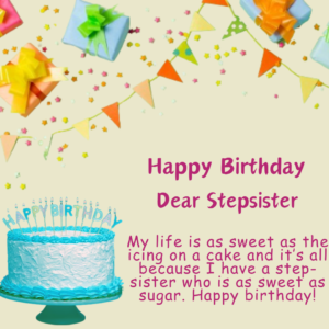 Happy Birthday Wishes For Stepsister