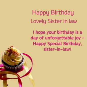 Happy Birthday Wishes For Sister in law