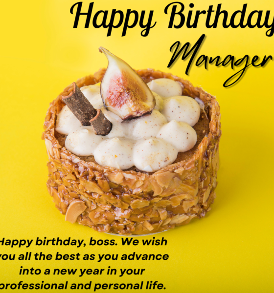 Happy Birthday Wishes For Manager