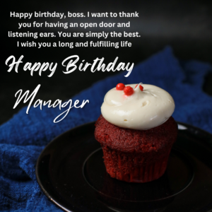 Happy Birthday Wishes For Manager