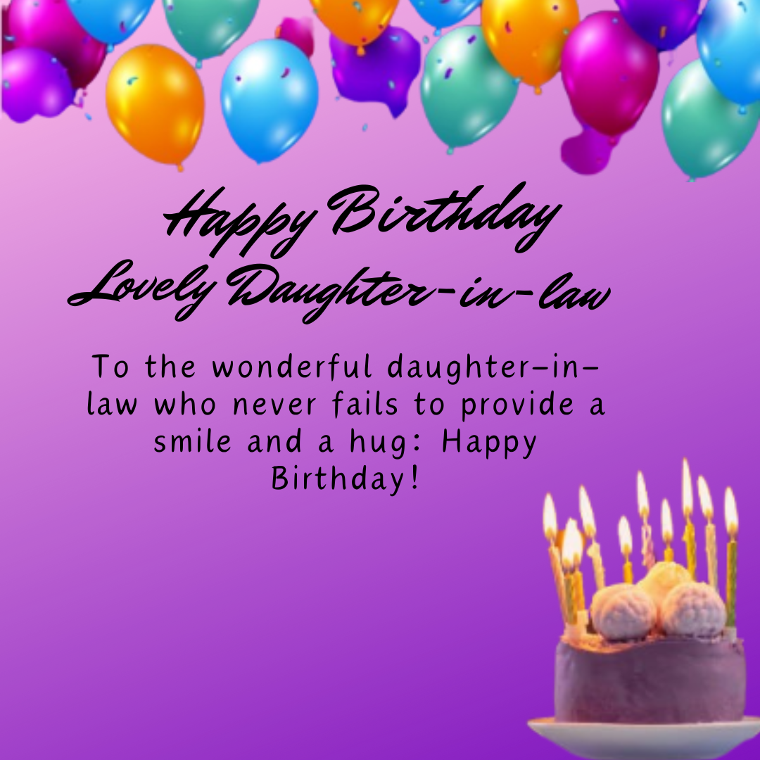 Happy Birthday Wishes For Daughter In Law