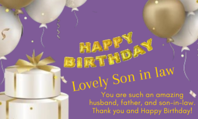 Happy Birthday Wishes For Son In Law