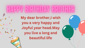 Happy Birthday Greeting For Brother