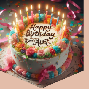 happy birthday dear aunt for candels