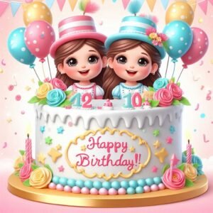 Happy Birthday Wish For Twins
